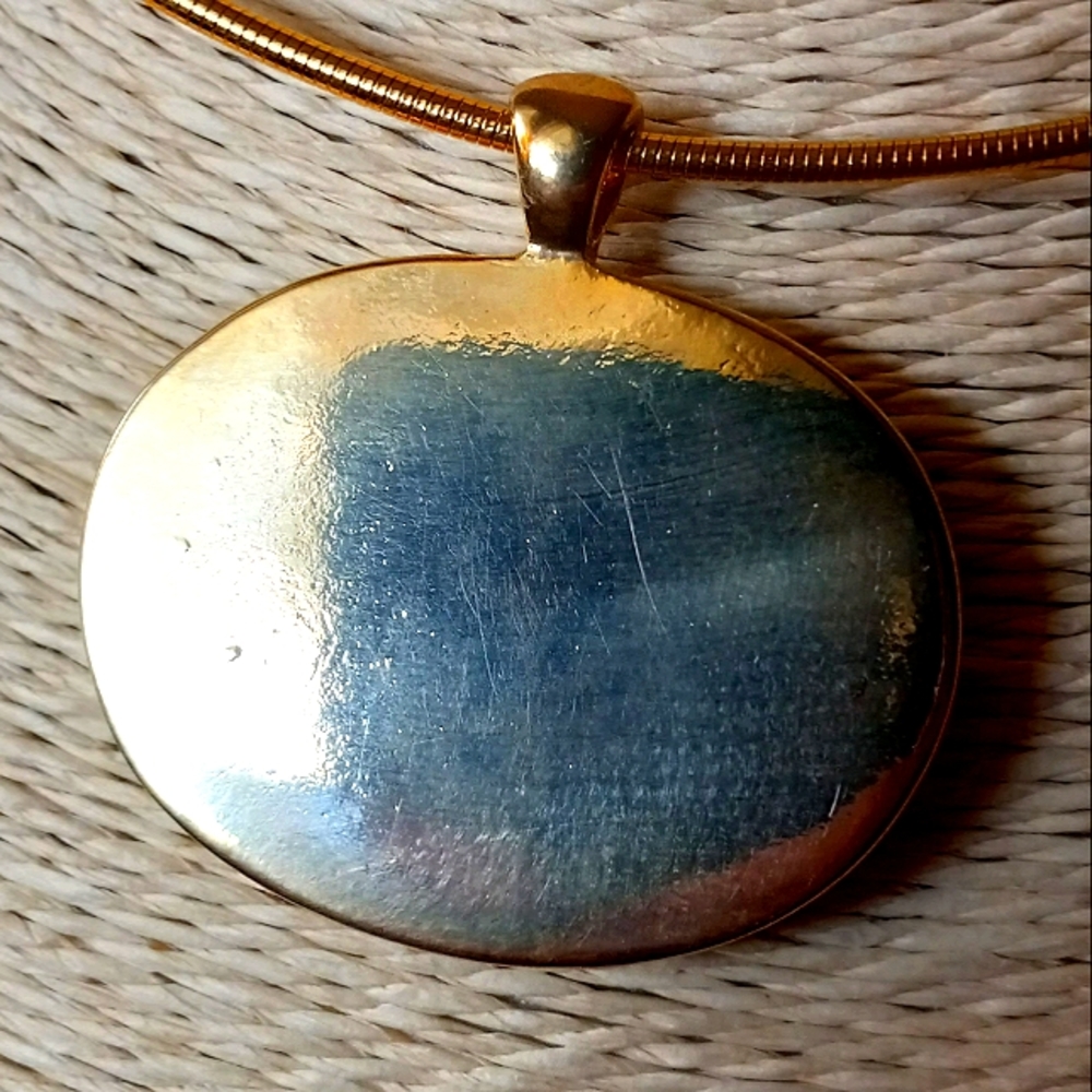 🎁NWT Stunning Sampo Deep Purple Pendant Necklace Statement Piece - Picture 3 of 4